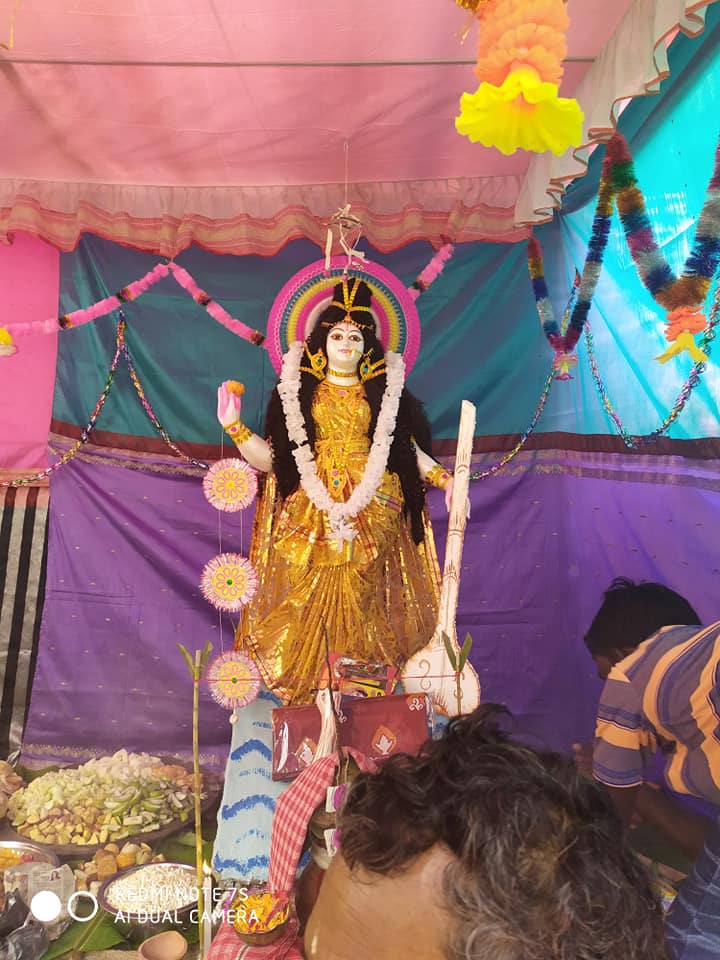 Saraswati Puja at Kumirmari Island of Sundarbans.