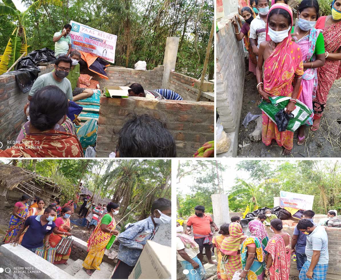 This is how relief materials were distributed among families.