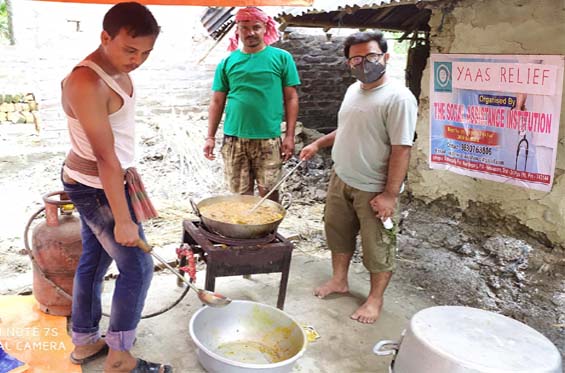 A community kitchen was also started after Yaas Cyclone.