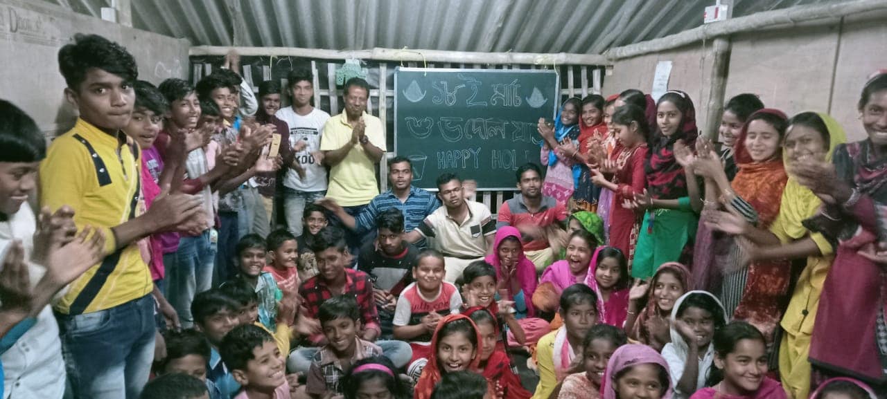 Celebrate Holi at our Sundarban Badaban Education Centre.
