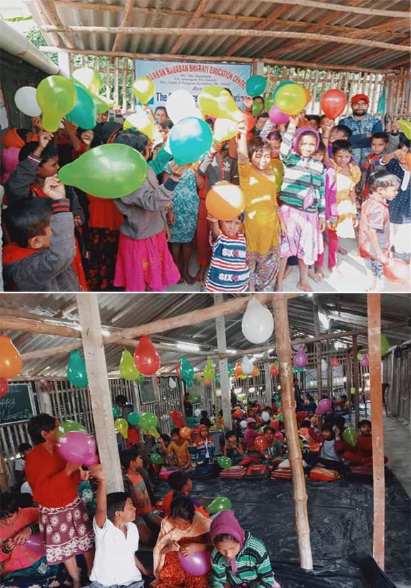 Childrens' Day celebrate at Sundarban Badaban Bharati Education Centrre.