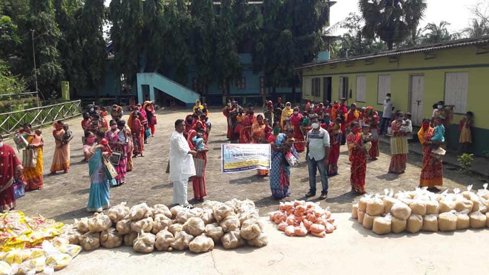 Saksham families are provided with nutritional support to 65 malnourish children and their mothers in remote areas of Sundarbans.