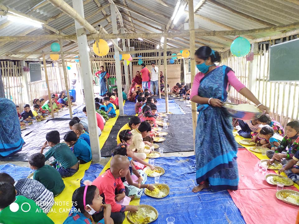 A meal was organised for our students on the occasion of Children's Day.