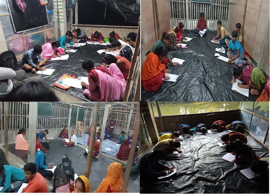 First term exams are underway at our Barnaparichay Education Center and Sundarban Badaban Bharati Education Center.