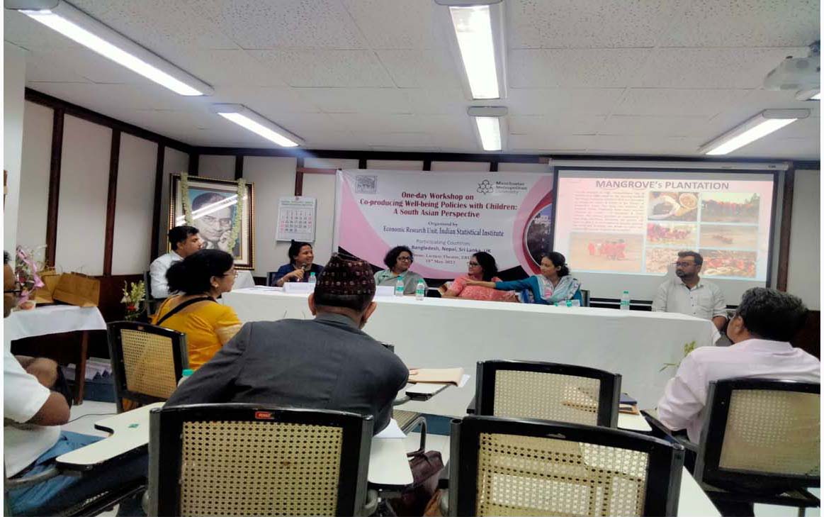 We participated one day international workshop on Co-producing well-being Policies with Children : A South Asian perspective was organised by ISI on 18th May, 2023 at Kolkata