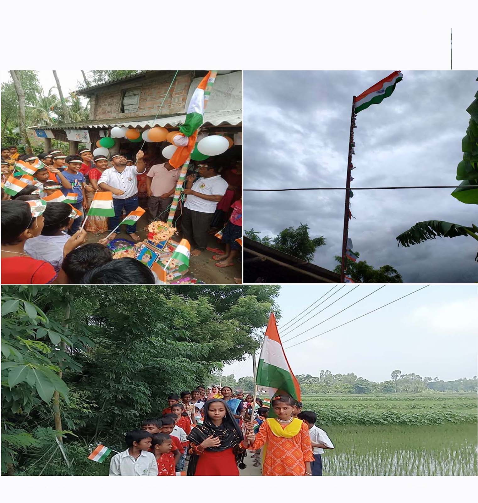 The 77th Indian Independence Day was celebrated with students at our both centres. 