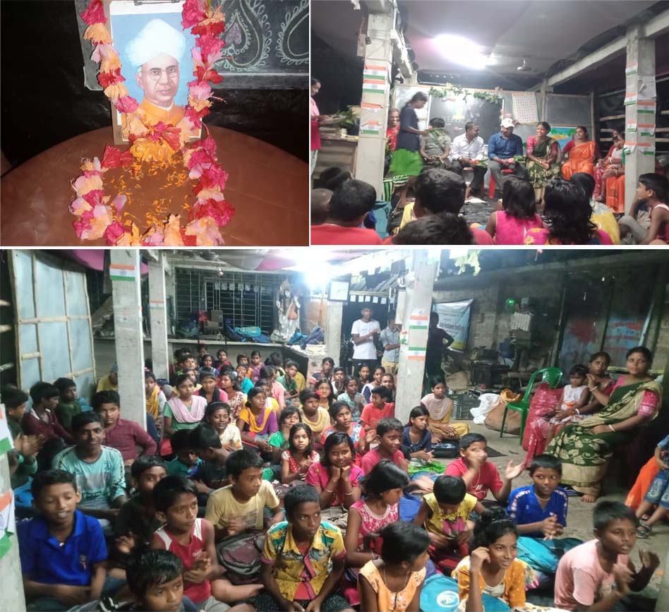 On this occasion of the birth anniversary of Sri Sarvapalli Radhakrishnan children's of SAI  celebrate a day dedicated to our teachers.
