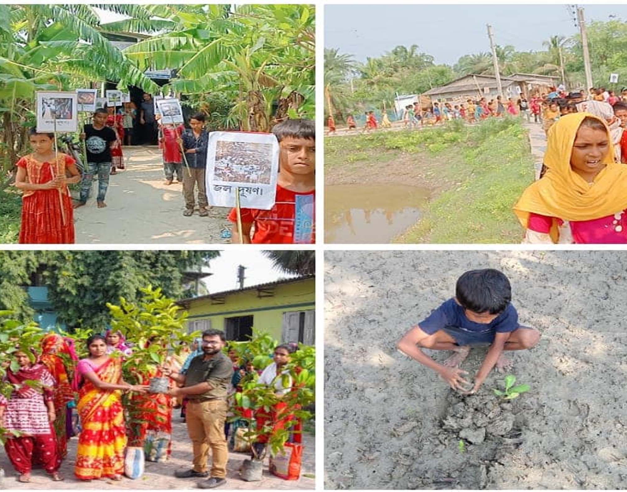 World Environment Day has been celebrated on  5th June by SAI run two educational centres in Sundarbans with participation of 512 students. 