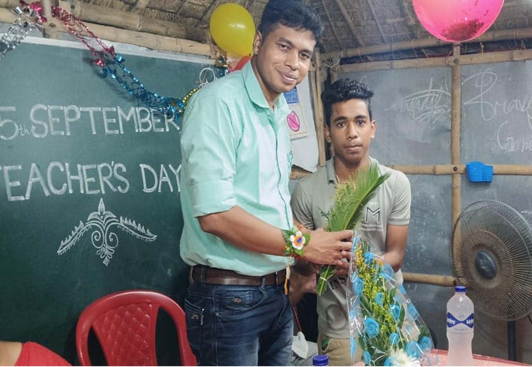 Officers from Gosaba police station came to our Barnaparichay Educationa Centre on Teacher's Day.