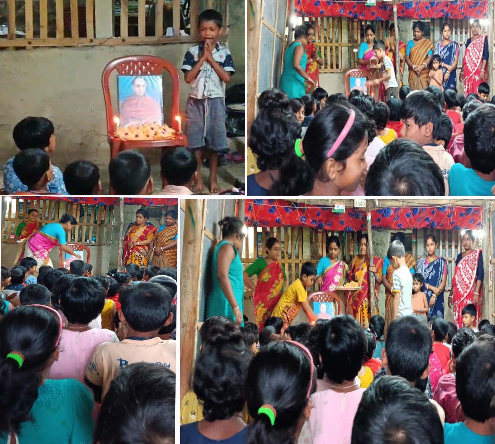 Students and teachers of the Barnaparichay Education Center paid tribute to the author of the book, Barnaparichay, on his birthday.