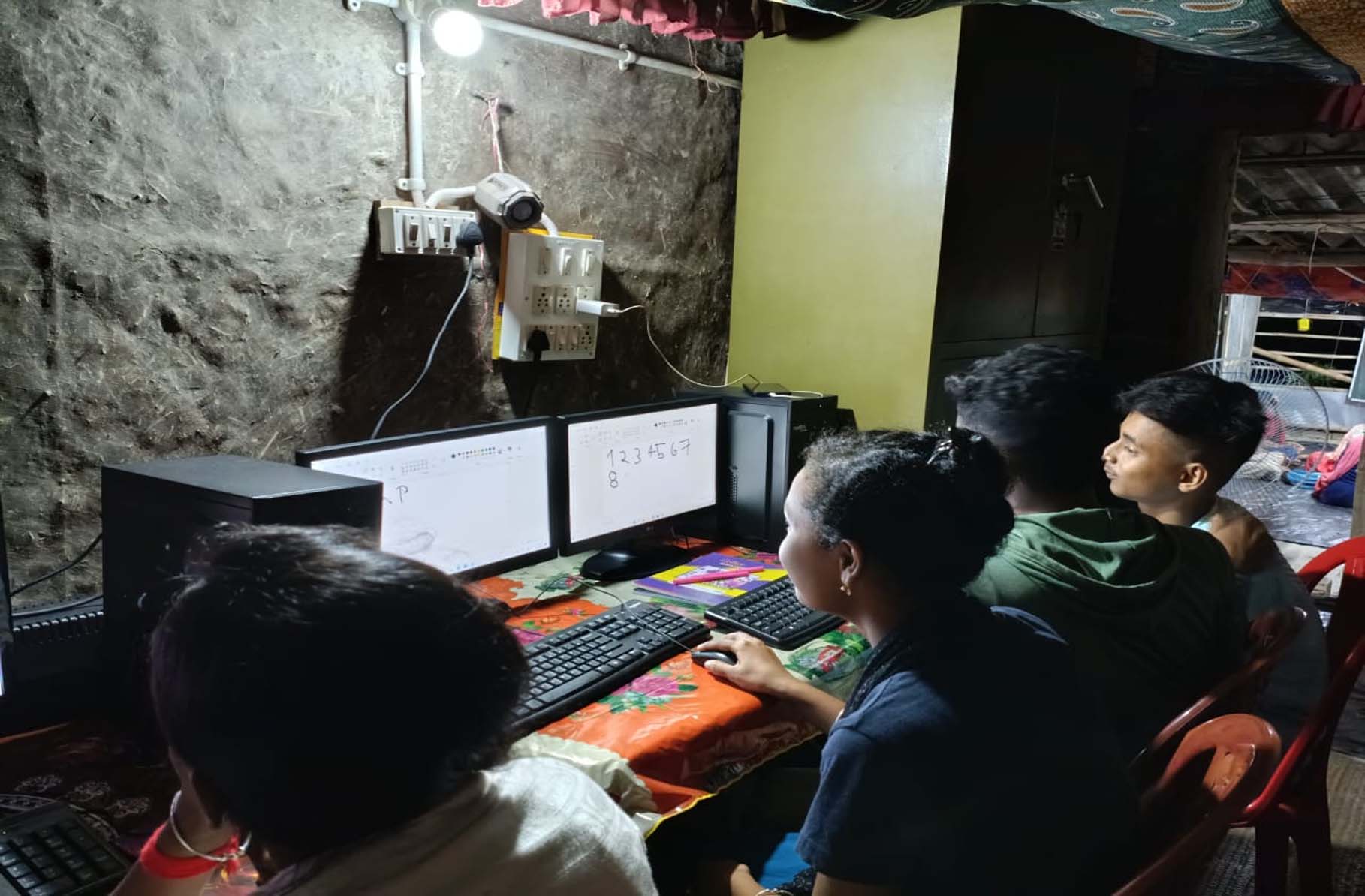 SAI has started the computer centre keeping in mind the children of Barnaparichay Education Centre.h