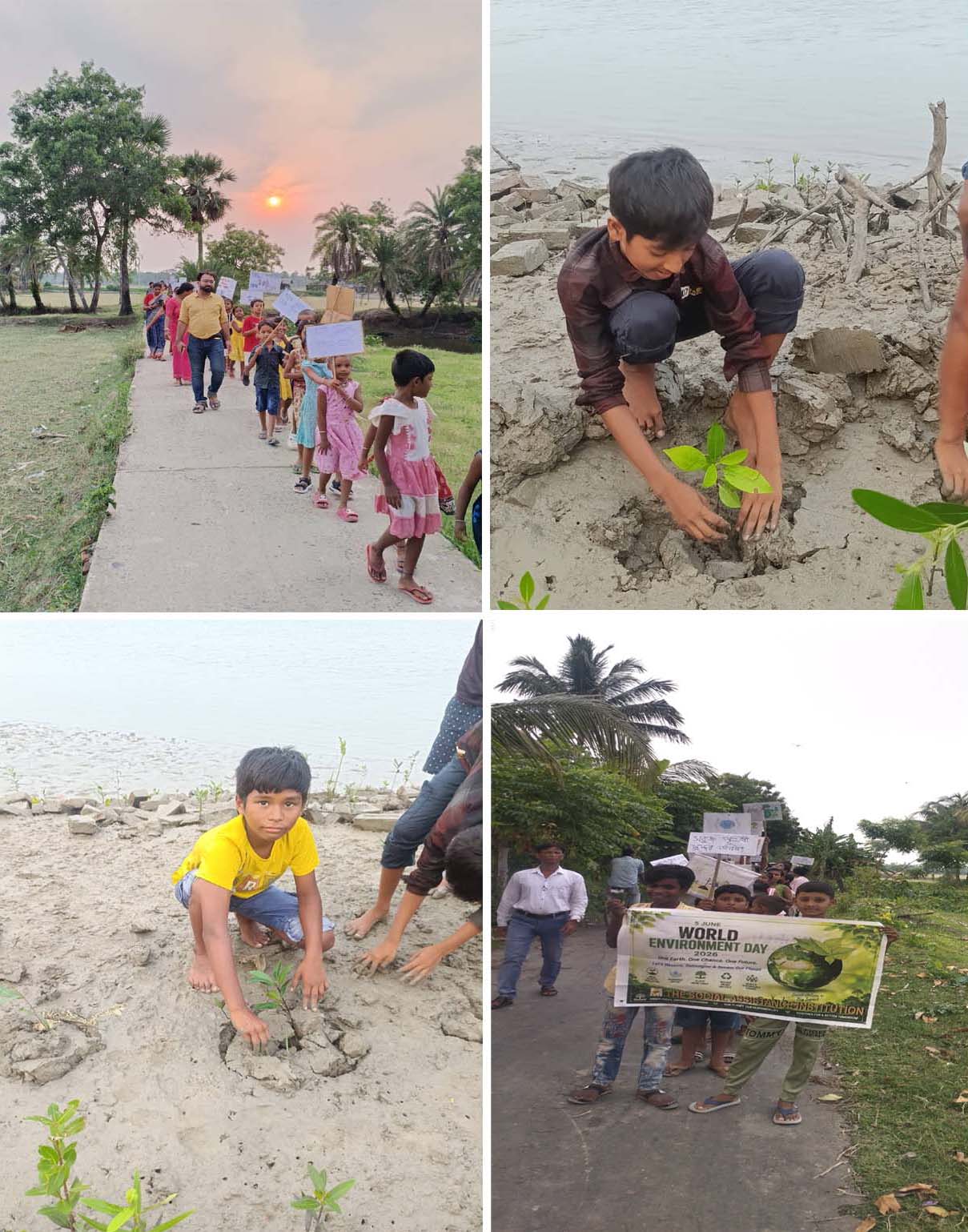 Moment spent with students from SAI run education centre on World Environment Day 2026.