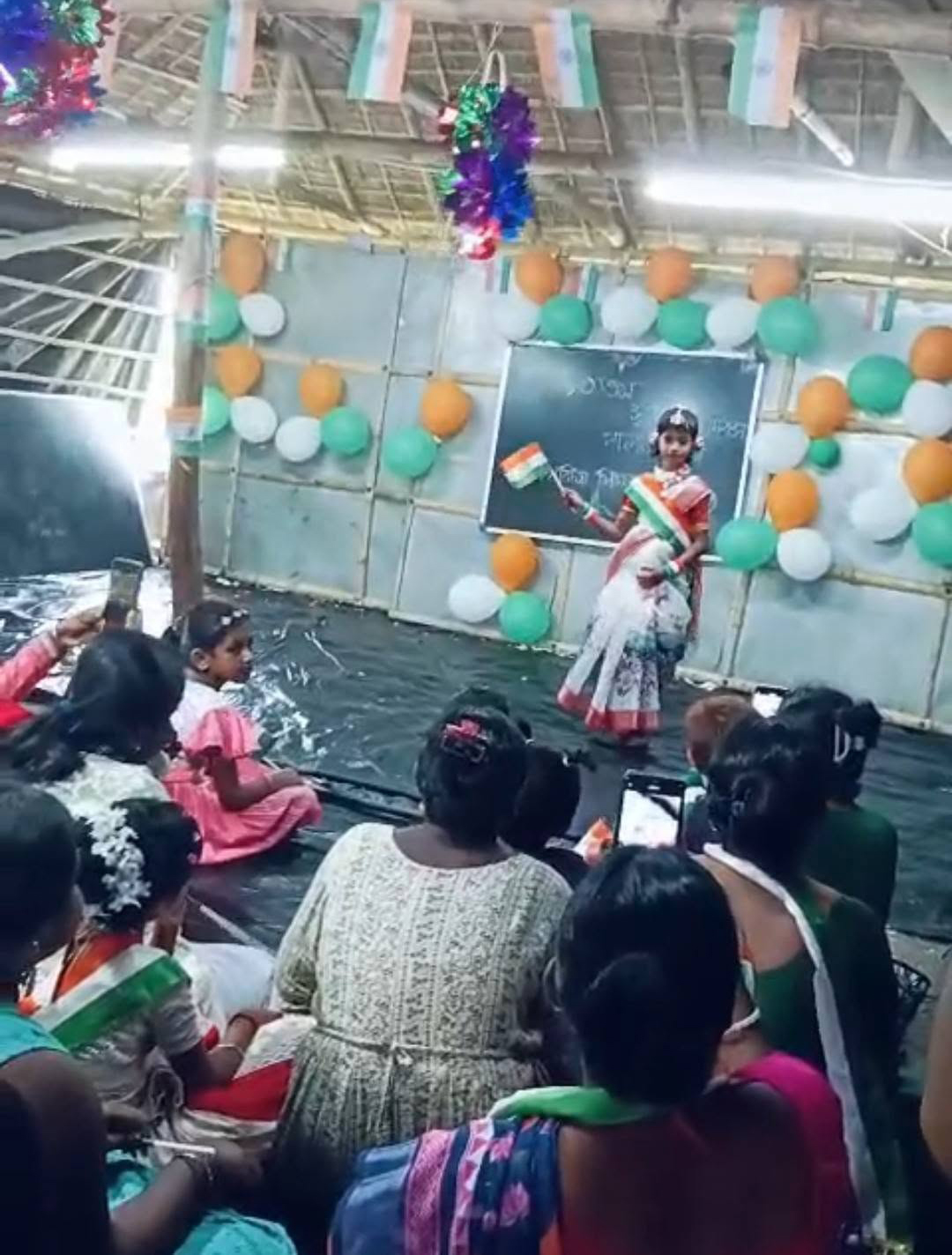 After flag hosting ceremony on India's Independence day, the students participated in the cultural prog.